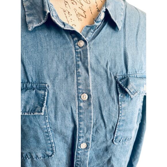 Women’s A New Day Button-Up Denim Shirt size XL - Picture 4 of 7